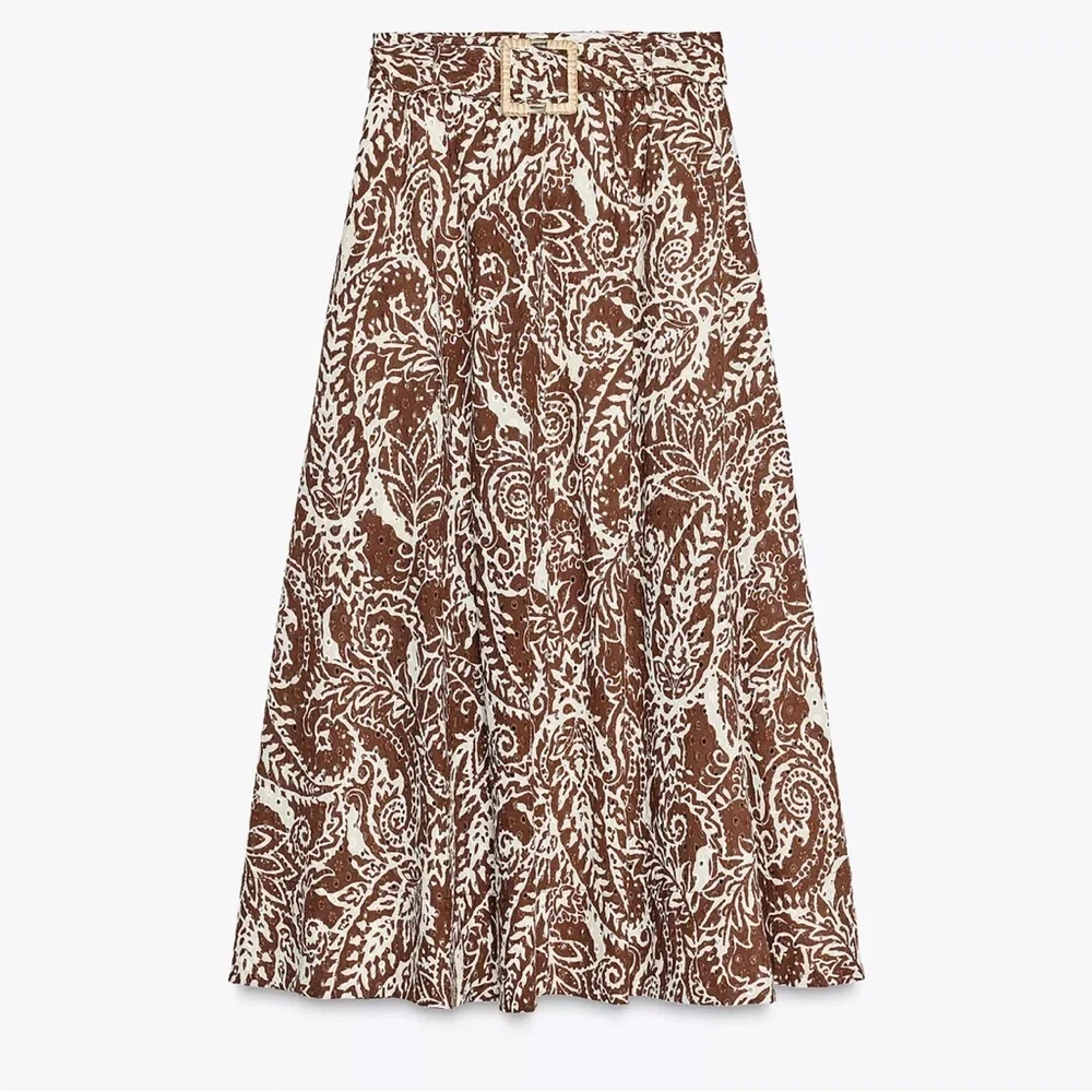 Zara Midi Pocket Skirt